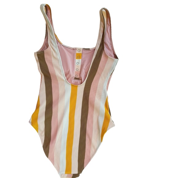 Aerie Ribbed Henley One Piece Swimsuit - Picture 2 of 8